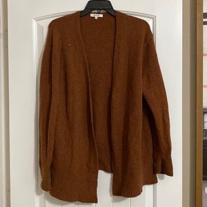 Madewell camel brown cardigan sweater